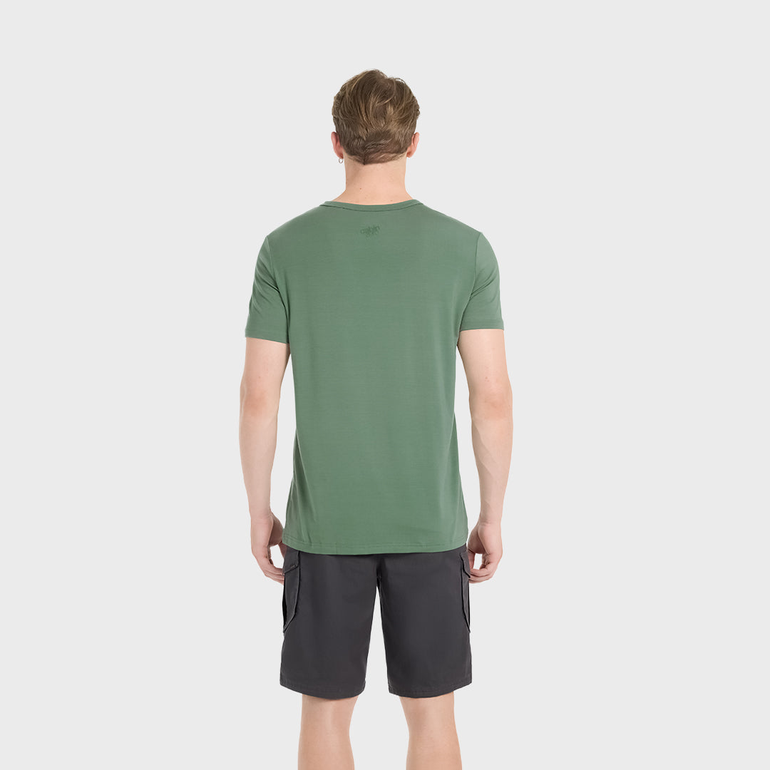 Ultraleichtes Reise-T-Shirt - Mystic Green
