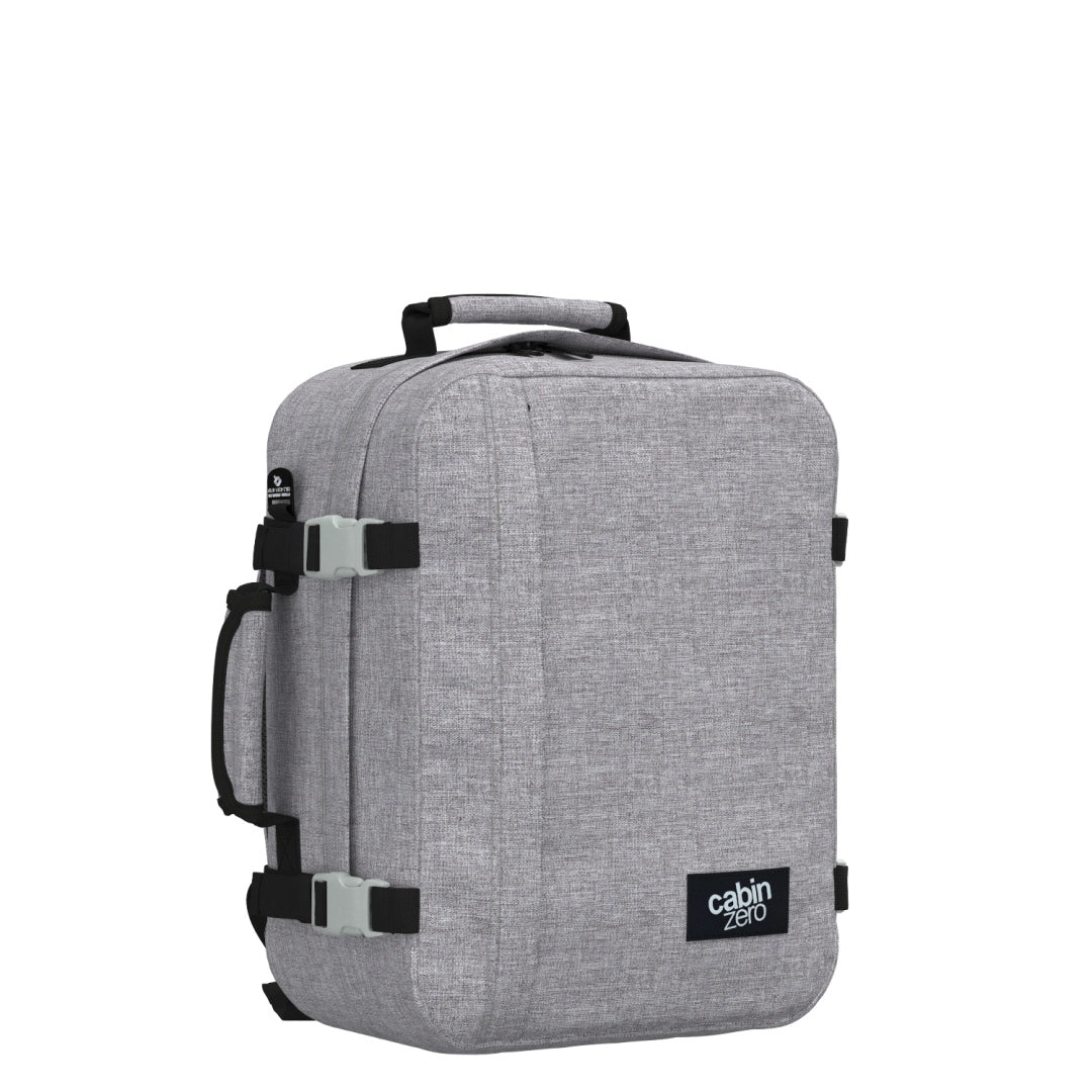 Klassischer Kabinenrucksack 28L Eisgrau