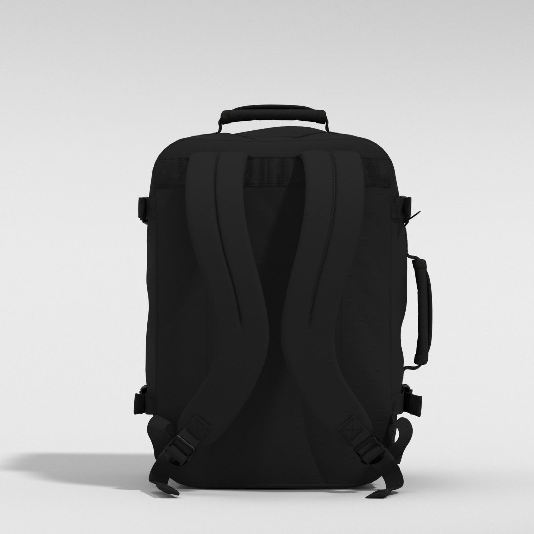 CabinZero Gürteltasche Classic Black – 18 X 42 X 6 Cm, Aus Robustem Polyester, Mit RFID-Schutz, Leicht (160 G), Für Reise & Alltag