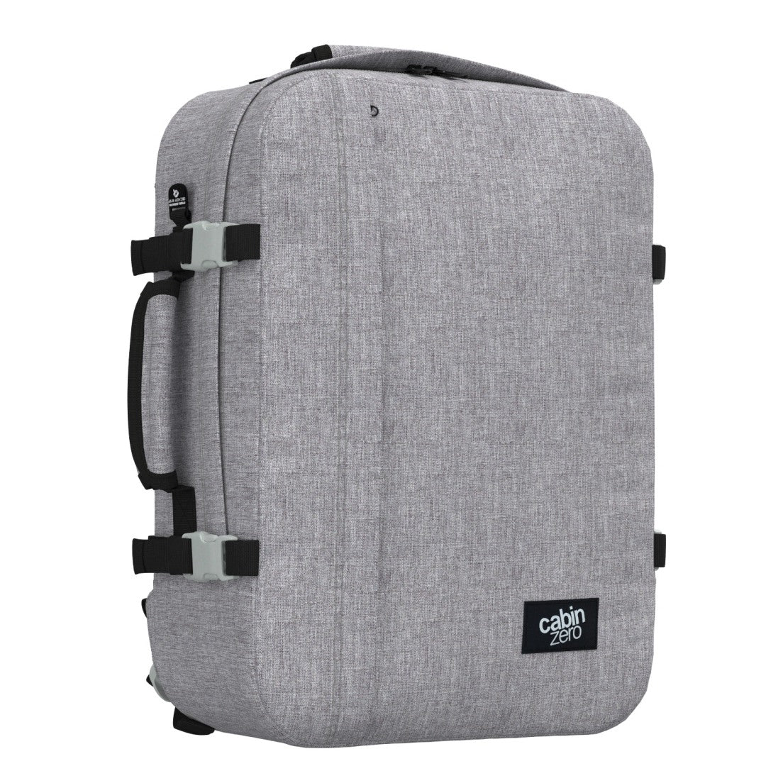 Klassischer Kabinenrucksack 44L Eisgrau