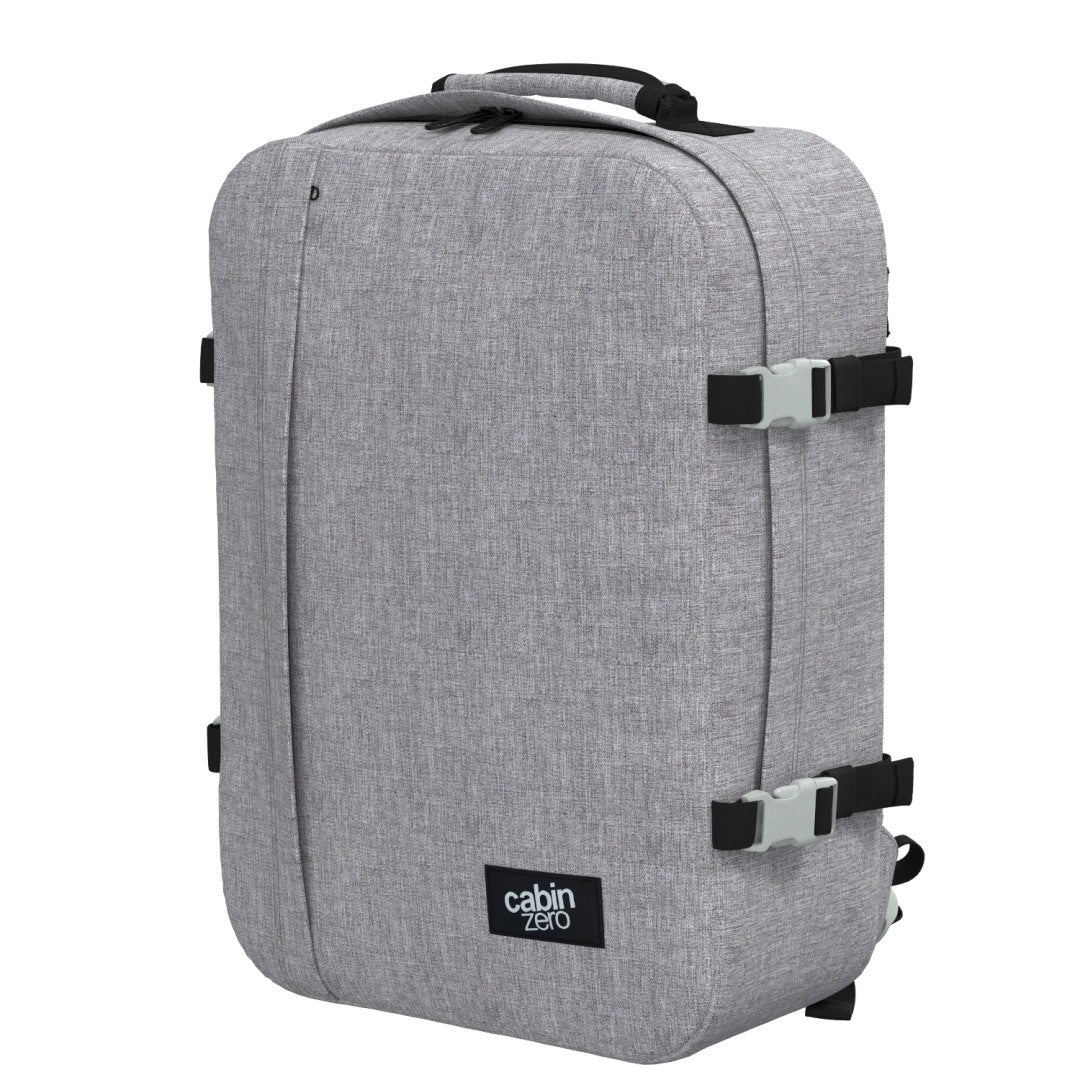 Klassischer Kabinenrucksack 44L Eisgrau