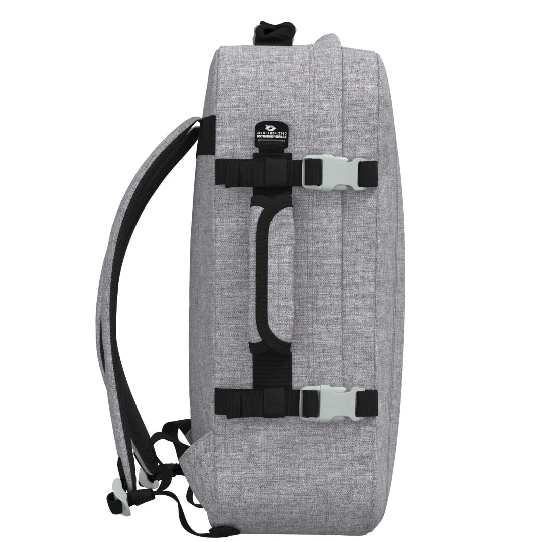 Klassischer Kabinenrucksack 44L Eisgrau