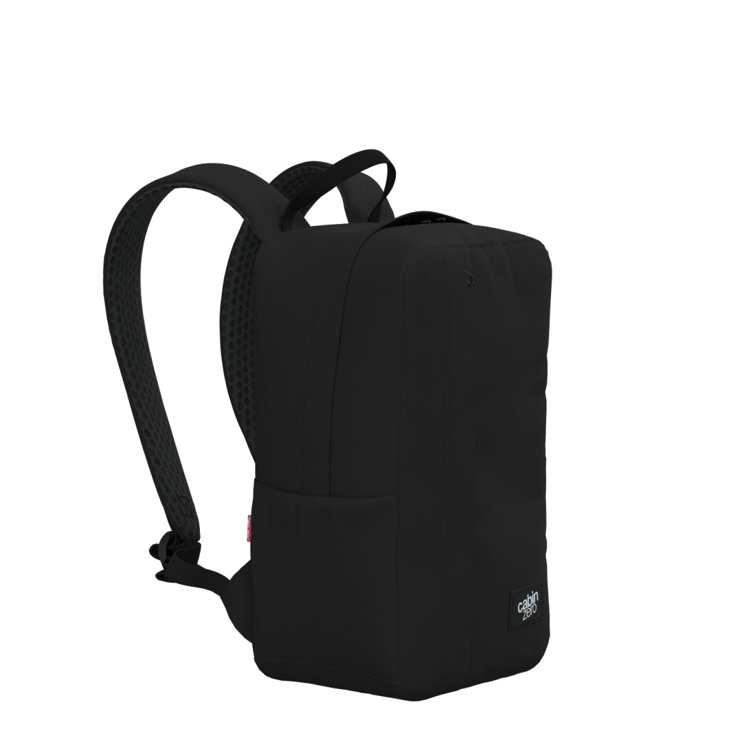 Klassischer Flugrucksack 12L Absolut Schwarz