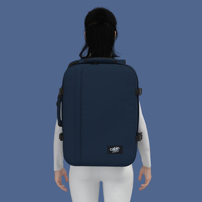 Klassischer Kabinenrucksack 44L Marineblau