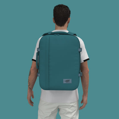 Klassischer Kabinenrucksack 44L Aruba Blau