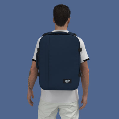 Klassischer Kabinenrucksack 44L Marineblau