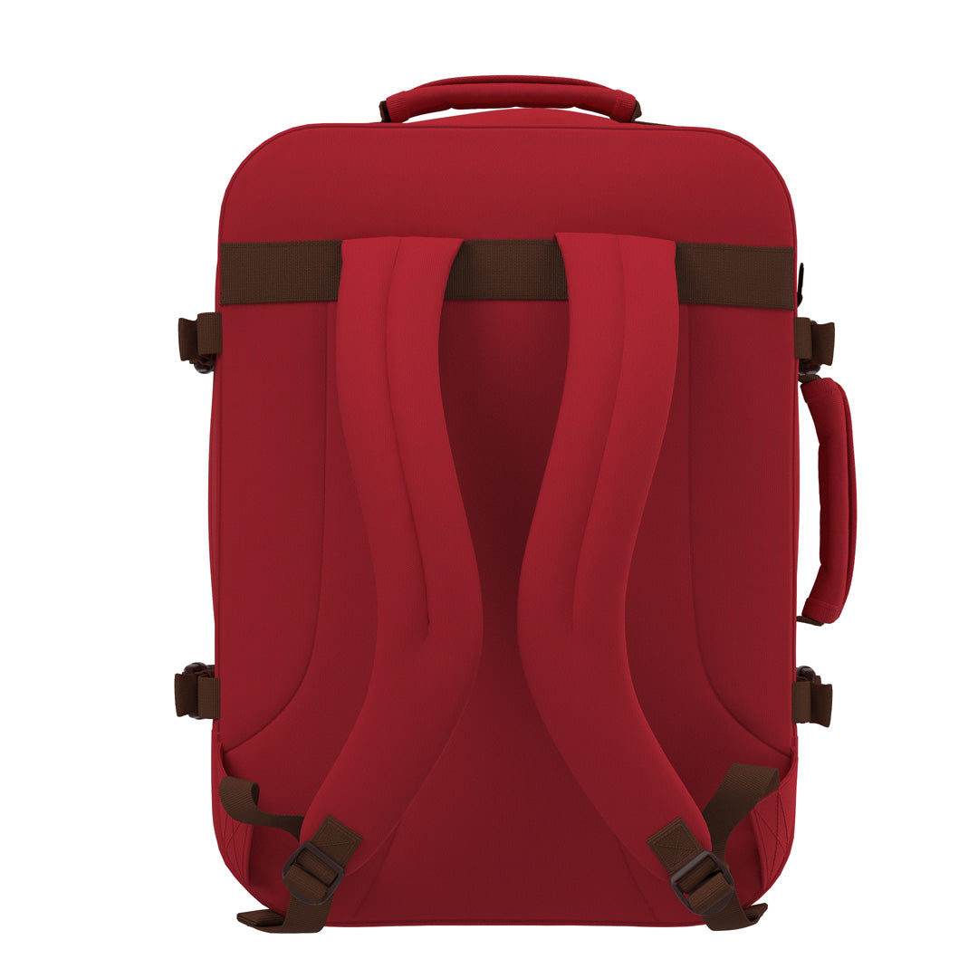 Klassischer Kabinenrucksack 44L London Rot