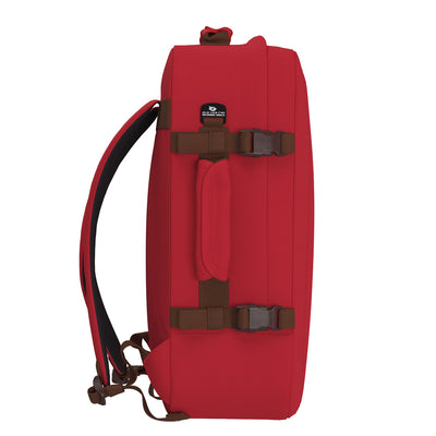 Klassischer Kabinenrucksack 44L London Rot