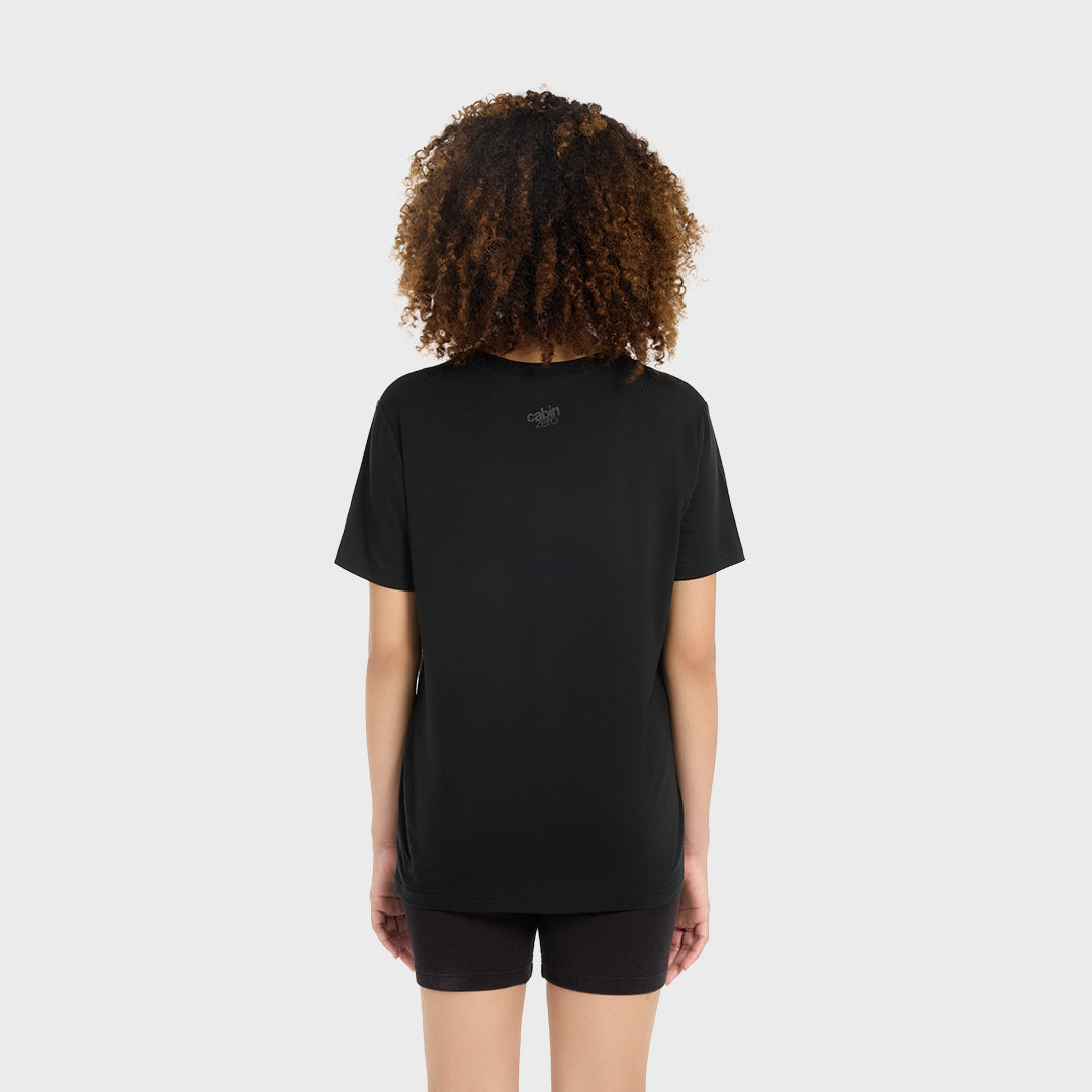 Ultraleichtes Reise-T-Shirt - <tc>Absolute Black</tc>
