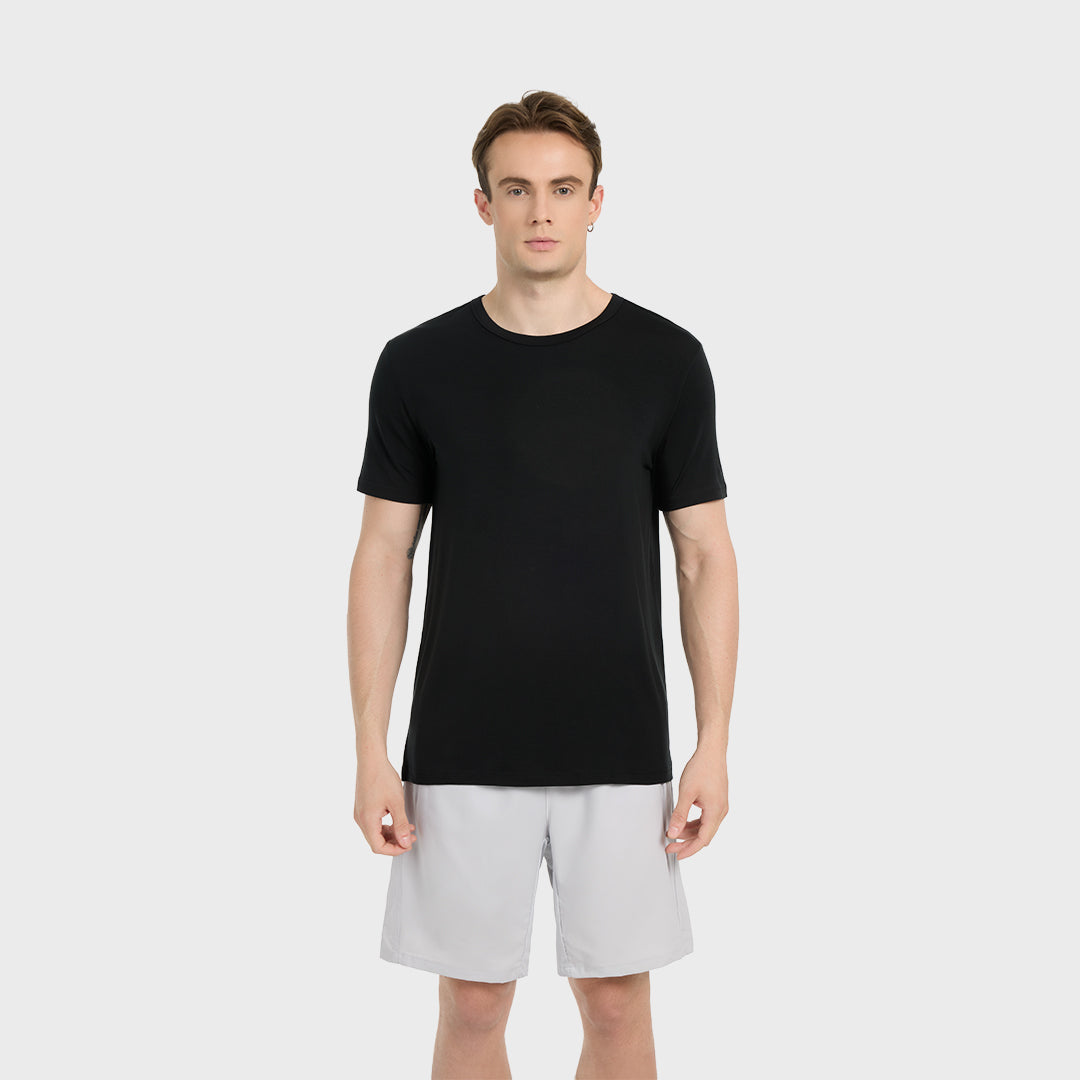 Ultraleichtes Reise-T-Shirt - <tc>Absolute Black</tc>