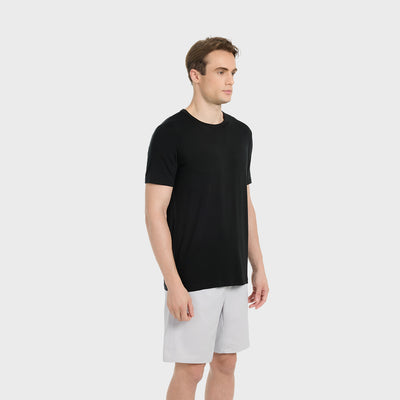 Ultraleichtes Reise-T-Shirt - <tc>Absolute Black</tc>