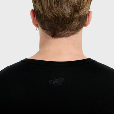Ultraleichtes Reise-T-Shirt - <tc>Absolute Black</tc>
